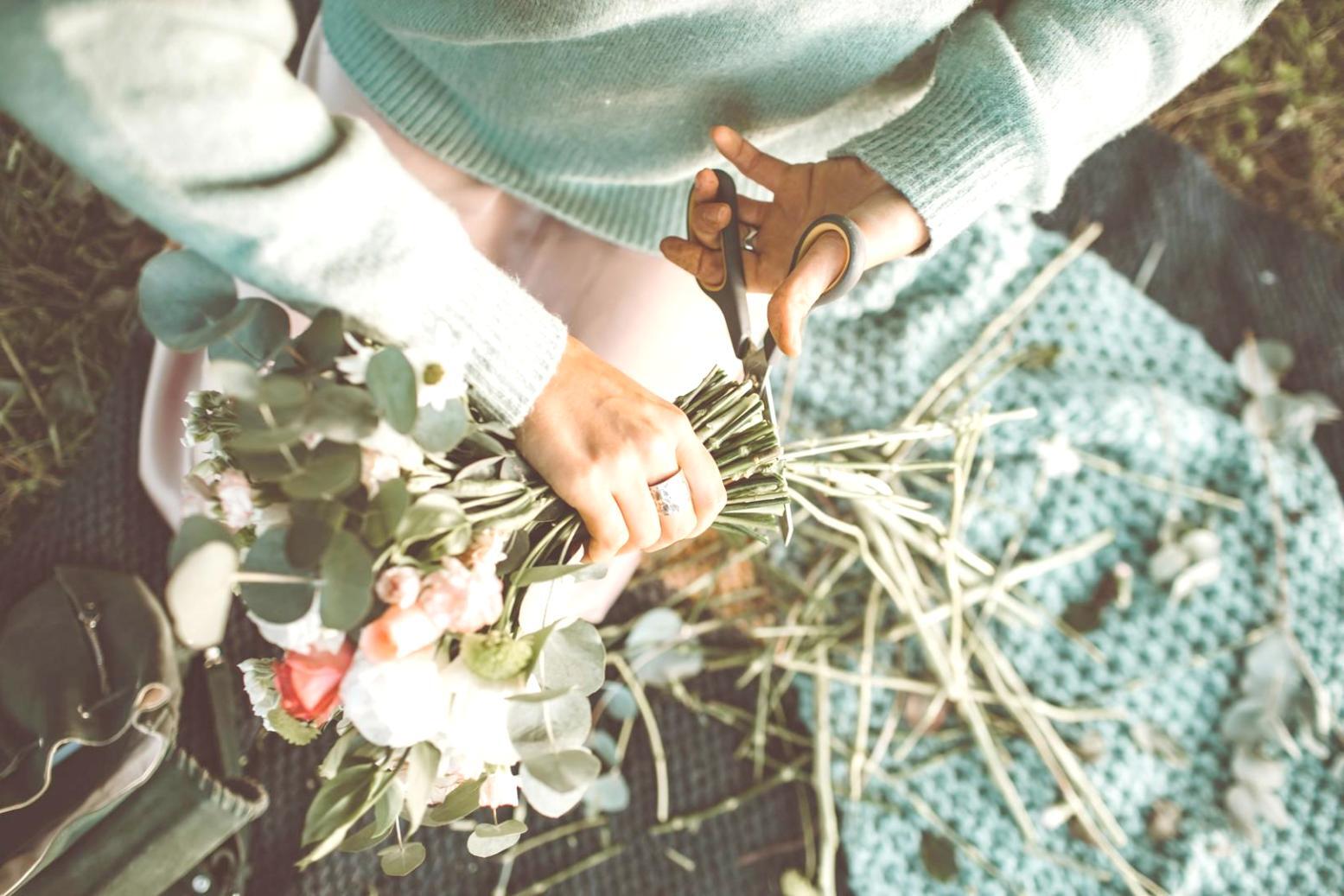 Professional floral design consultation session